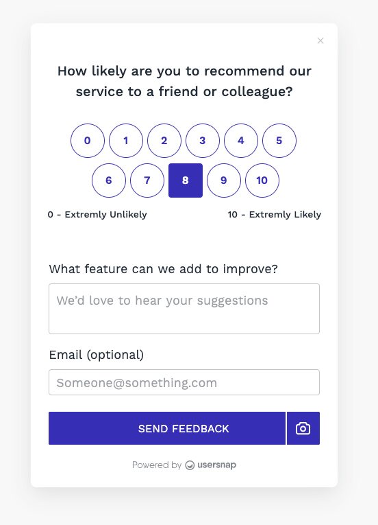 feedback form